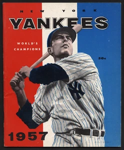1957 NEW YORK YANKEES Big League Books Magazine MICKEY MANTLE YOGI BERRA - FN/VF - Picture 1 of 2