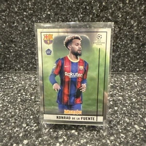 Konrad De La Fuente Rookie Topps Merlin Chrome 2020-21 #30 Barcelona RC - Picture 1 of 2