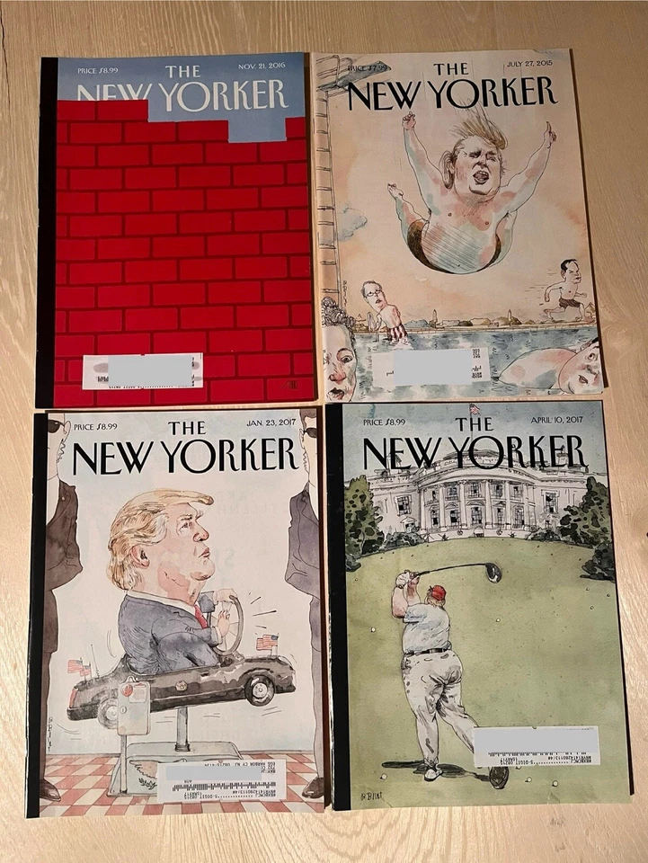 4 Trump New Yorker Magazines. - Image 1 of 1