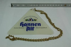 Zapfhahnschild hannen Alt Hannen Brauerei Mönchengladbach - sehr selten !!  135 - Bild 1 von 1
