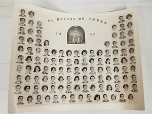 F Vintage 1960 St Martin of Tours Class Picture - Picture 1 of 4