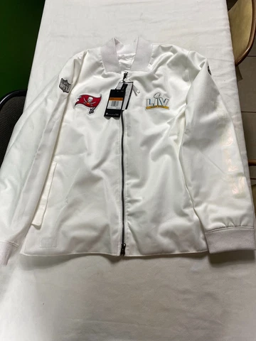 Nike Tampa Bay Buccaneers Super Bowl LV Bound FullZip Diamond Coaches Jacket XXL Cover