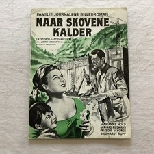 Waldrausch Marianne Hold, Gerhard Riedmann Vintage 1962 Danish Movie Program