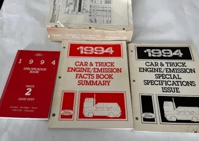 1994 Ford F150 F250 350 Bronco Econoline Shop Manual Specs Book Diesel Engine x4 - Image 1 of 2