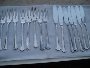 Fischbesteck versilbert - 15 teilig Wilkens 90 - sehr fein - Bild 1 von 5