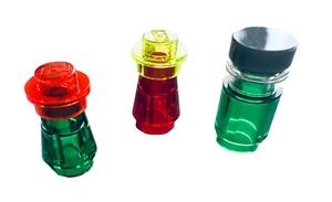 🧱 LEGO 3 frascos de poción transparentes con tapas accesorios de cocina de laboratorio espacial TR01 - Imagen 1 de 1