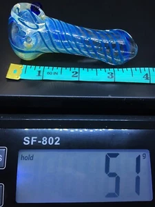 HEAVY THICK BLOWN GLASS BOWL HAND PIPE USA 3.5” KB15A SPOON SWIRL PIPA TOBACCO 1 - Picture 1 of 12