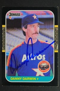 Danny Darwin Houston Astros Autographed 1987 Donruss #508 Signed Baseball Card 
