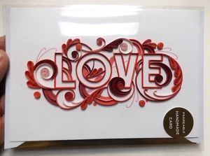 1 Hallmark Card Quilling Valentine's Day Everyday I LOVE You with all my Heart - Picture 1 of 7
