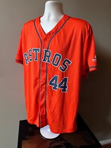MLB Houston Astros Yordan Alvarez #44 Baseball-Trikot mit Knopfleiste (XL) orange - Bild 1 von 4