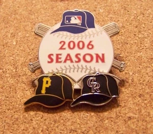 2006 Pittsburgh Pirates vs Colorado Rockies Season lapel pin MLB - Picture 1 of 3