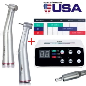 Micro motor eléctrico dental sin escobillas con pieza de mano LED de fibra óptica 1:5 - Imagen 1 de 45