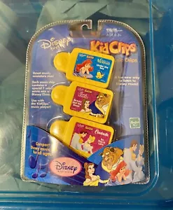 Disney Tunes KIDCLIPS Tiger Elec. Music Chip 3- Beauty & Beast Mermaid Cinderlla - Picture 1 of 3