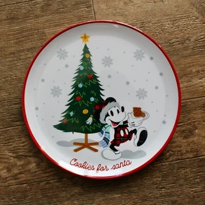 St Nicholas Square Disney Mickey Mouse Plate Melamine Cookies for Santa NWT - Picture 1 of 5