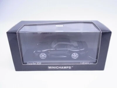 PMA Minichamps 1:43 Porsche 959 1987 Black Good - Image 1 of 4