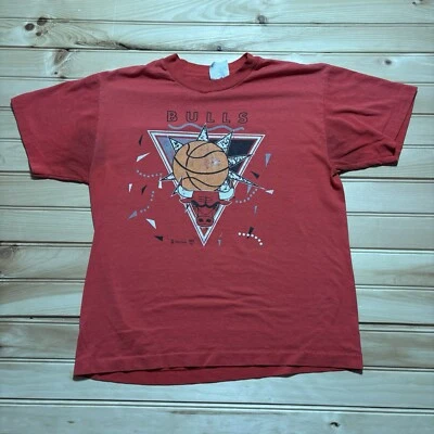 Vintage 80s Chicago Bulls NBA Basketball Single Stitch Shirt Youth Size XL - Image 1 of 4