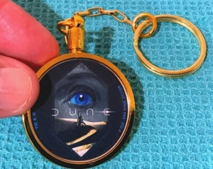 Portachiavi rotondo DUNE Blue Eyes Paul Atreides 1 oz argento puro colorato - Foto 1 di 5