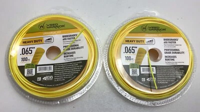 2 PACK Weed Warrior Heavy Duty Crimped Trimmer Line .065 X 100' Length Universal - Image 1 of 4