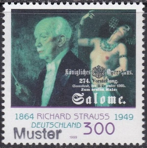 Specimen, Germany Sc2056 Music, Composer Richard Strauss (1864-1949) - Picture 1 of 1