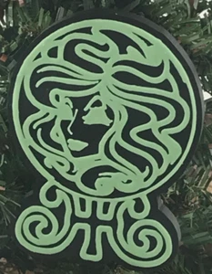 3D printed GLOW IN THE DARK Haunted Mansion inspired Madam Leota ornament - Picture 1 of 1