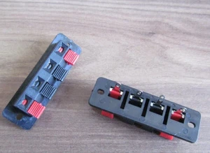 Terminal Connector 12v DC sprung wire block. 4-way. (Fits HM2000*) FREE POSTAGE - Picture 1 of 3