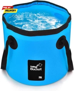 Collapsible Bucket Water Container Portable Folding Camp Wash Basin for Outdoor - Picture 1 of 7