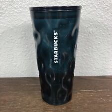 Starbucks Fall 2021 Dark Green Mottled Glass Cold Cup Tumbler 18oz