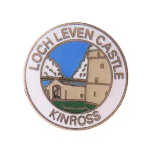 Loch Leven Castle Perth & Kinross Scotland Small Crest Pin Badge - Picture 1 of 3