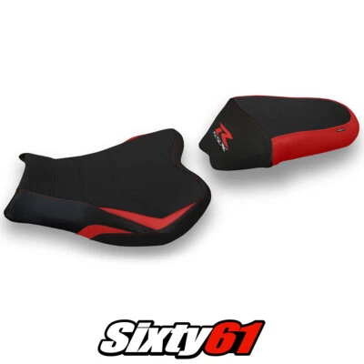 铃木 GSXR 1000 2009 - 2014 2015 2016 座椅套 Tappezzeria 舒适红色黑色 — 第 1/4 张图片