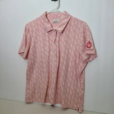 Womens-SBR SaddleBrooke Ranch-The Hills Course-Pink Daisy-Golf Polo Shirt-XL - Image 1 of 4