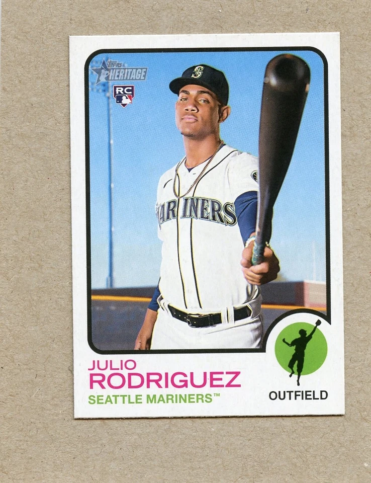 2022 Topps Heritage High Number Julio Rodriguez RC #700 Sea6ttle Mariners - Image 1 of 1