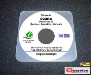 CD manual de servicio + operador Tektronix TEK 2246A con diagramas A3 completos - Imagen 1 de 1