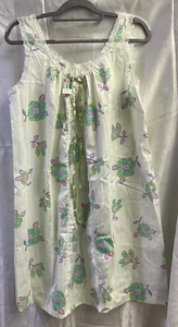Vintage Society Mosaik Blumen lässig Spitze Nachthemd Medium neu Damen Etikett 60er - Bild 1 von 10