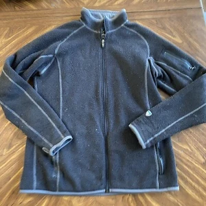 Kuhl Womens Black Active Alfpaca Fleece Performance Fleece Jacket Size Large SEE - Picture 1 of 10