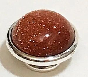 Goldstone Lampwork Jewelpop for Kameleon Rings and Jewelry - Picture 1 of 6