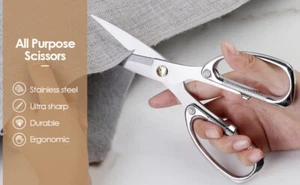 Forbici Sartoriali 7,7" Cucito Sartoria Tappezzeria Tessuto Taglio INOX Stee - Foto 1 di 9