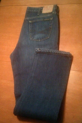 JOHN B. STETSON Slim Straight Leg Work Western Blue Jeans #1120 38x35 - Image 1 of 4