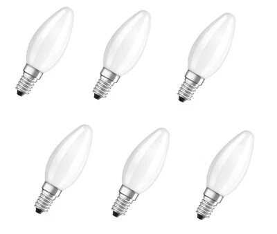 6x Osram LED STAR Classic B 25 Kerze E14 2,5W=25W warmweiß EEK:G (Spektrum A-G) - Bild 1 von 3