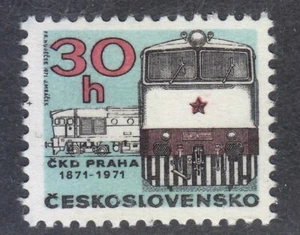 Czechoslovakia 1971 MNH Mi 2021 Sc 1766 Diesel Locomotive / Trains ** - Picture 1 of 1