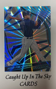 2022 Panini Chronicles Revolution Jeremy Pena RC Sunburst #21/50