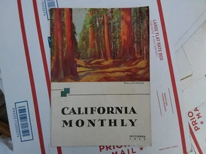 Vintage 1937 "California Monthly" UC Berkeley Magazine Education School History - Picture 1 of 4
