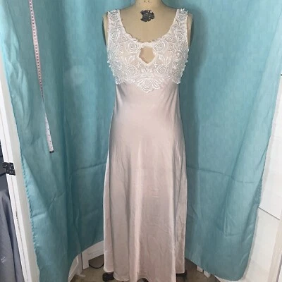 Vestido De Colección F Cera Hilrsoz Saks Fifth Avenue Satén y Encaje Pequeño Hecho en EE. UU. Foto 1 de 4