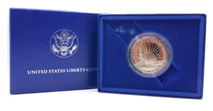1986 U.S. Mint Uncirculated Liberty Half Dollar Coin with Box & COA #Q5 - Picture 1 of 5