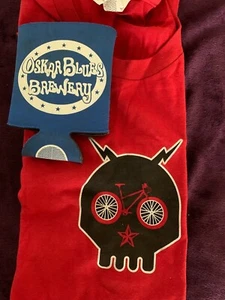  Oskar Blues Brewery size M Tee Shirt & Cooozzie,    w free shipping - Picture 1 of 3