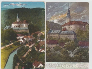 2 Ak Burg Wesenstein/Müglitztal um 1912 Dohna Pirna Heidenau Dresden - Bild 1 von 2