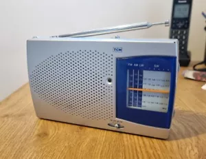 Tchibo TCM Grau Silber & Blau Analog Radio. UKW AM LW SW. - Bild 1 von 3