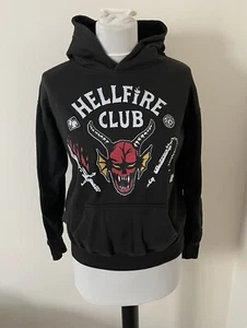 Stranger Things Hellfire Club Boys Hoodie Size 13/14-XL Sweater iKids Youth - Picture 1 of 9