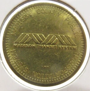 Madison County Public Transportation Hamilton, NY Transit Bus Token - New York - Picture 1 of 2
