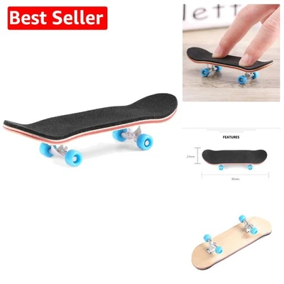 Mini Finger Skateboard – Multicolor Wooden Board with Ball Bearings for Kids - Image 1 of 4