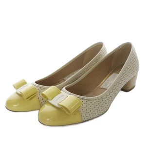 Salvatore Ferragamo Pumps Damen Größe 6 Beige Leder - Bild 1 von 7